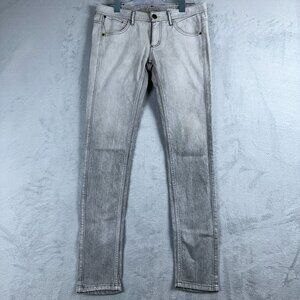 Adidas Neo Label Jeans Skinny Leg Women's Size W36 Light Wash Denim Gray